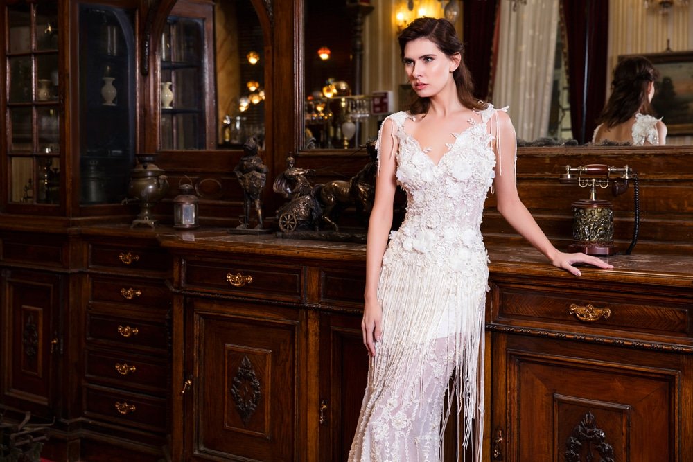 Robe de mariée sur mesure en dentelle de luxe - Créatrice JalousES Bridal à Metz, proche Luxembourg et Thionville